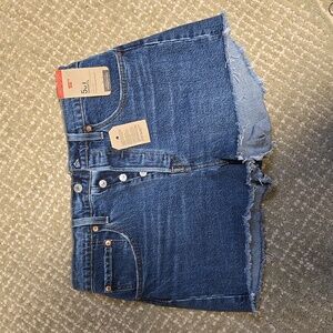 NWT Levi's 501 High Rise Denim Jean Shorts Sz 30